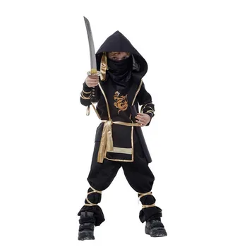 Disfraces de halloween para niños de navidad y año nuevo chicos negros ninja assassin guerrero purim disfraces para niños cosplay chico Partido