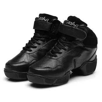 La marca de las Mujeres zapatos de Baile de Jazz, Hip Hop Zapatos Zapatillas de deporte para las mujeres de baile zapatos de las señoras de la moda de suave Tela/cuero top venta de 2020