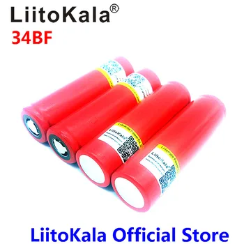 LiitoKala 34BF 18650 batería de 3400mah de 3,7 v de Li-Ion Recargable de Baterías Para el Banco del Poder del Cigarrillo de E Linterna de LED