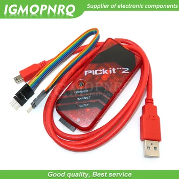 5set PICKIT2 PIC Kit2 Simulador de Programador PICKit 2 Emluator Color Rojo w/cable USB Dupond Alambre IGMOPNRQ