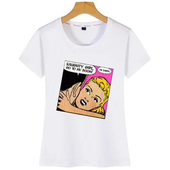 Tops Camiseta De Las Mujeres Ok Papá Divertido Adulto Bdsm Impresión Sumisa Vogue Vintage Corta Camiseta
