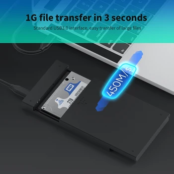 Producto nuevo caja de disco duro Sata a USB 3.0 de Hasta 10 gbps de Alta Velocidad de la Unidad de disco Duro Caso para Macbook PC Portátil Accesorios