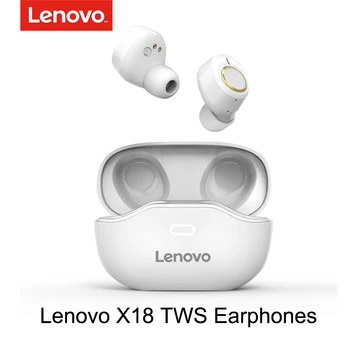 Lenovo X18 TWS Auricular Inalámbrico Bluetooth 5.0 Super Ligero Auricular de Larga duración de la batería Toque las Teclas del Auricular Sweatproof Deportes Auriculares