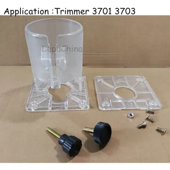 Buena calidad el Cilindro Plástico Transparente Diseño de la Base de Montaje de repuesto para Makita 3701 3703 Trimmer