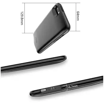 Suave Slim Cargador de Batería Caso Para iPhone 5 5S SE 5S caso del banco ultra de la Batería de Copia de seguridad de Carga de alimentación Externa Cubierta del Cargador L6K3