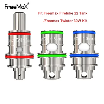 5pcs Original Freemax Fireluke 22 de Malla de la Bobina de 0,5 ohmios DTL & 1.0/1.5 ohm MTL Malla de la Bobina para Freemax Fireluke 22 De Tanque / Twister 30W Kit