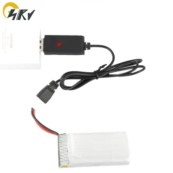 3.7 V RC Lipo batería de Li-ion cargador USB Cable con XH2.54 de salida para X5C rc Drone