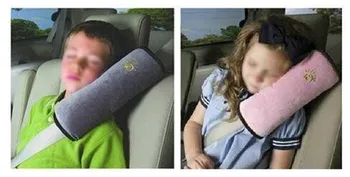 Útil Auto de Seguridad Cinturón de seguridad para Niños Bebé de Protección del Hombro Suave funda de Cojín de la Cabeza Cuello Resto de Asiento de Coche Cubierta