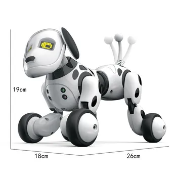 Nuevo 2.4 G Inalámbrico De Control Remoto Inteligente Robot Perro Electrónica De Animales De Compañía De Los Niños Juguetes Educativos De Los Niños Juguetes De Baile Robot Perro W088