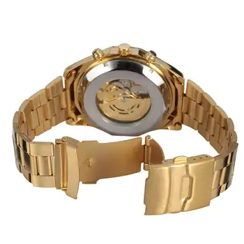 MISSKY los Hombres relojes de Pulsera de Color dorado, los Hombres de Negocios de Moda Casual Completamente Automática Reloj Mecánico Masculino Relojes reloj hombre