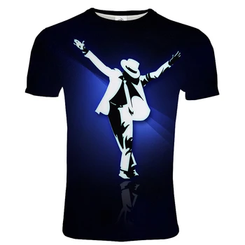 2020 Nuevo Michael Jackson Impreso en 3D T-shirt Hombres de las Mujeres de la Moda Streetwear O-Cuello Casual Camiseta Unisex de Moda Hip Hop camiseta Tops