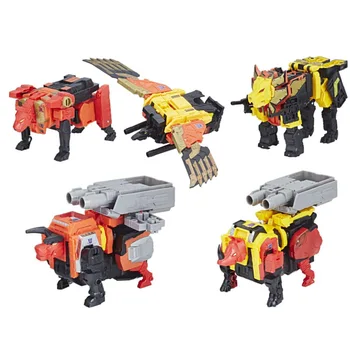 5in1 Transformadores Titan Poder de los números Primos Predaking de la Figura de Acción de Autobot Modelo de Coche Colecciones