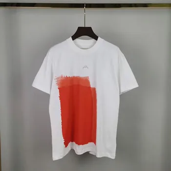 Una FRÍA PARED* T-shirt de Verano Oversize 1:1 la parte Superior de Pintura de Calidad de Impresión Graffiti UNA FRÍA PARED camiseta ACW Top Tee