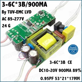 2-20Pieces TUV-CE EMC LVD PFC Dentro de 5-100W AC85-277V Conductor del LED 2-20Cx3-5B 0.9-1.5 UN DC5-68V Constante de la Corriente de la Lámpara de Envío Gratis