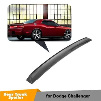 De Fibra de carbono / ABS Maletero Trasero Spoiler de Arranque Ala Labios Pintados de Negro Y Blanco Para Dodge Challenger 2008 -