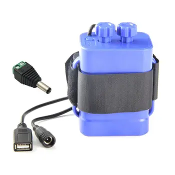 DIY 6x 18650 de la Batería caja de Almacenamiento Caja USB 12V fuente de Alimentación para LED de Teléfono del Router