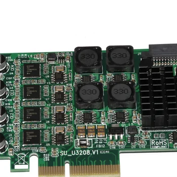USB 3.0 PCI-E de Expresar PC Agregar en la Tarjeta Externa de 4 Puertos USB3.0 & Internos 2x 19 Pines Ranuras de 4 Canales 8x USB 3.0 de Expansión Adaptador de