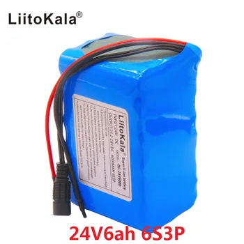 HK LiitoKala 6S3P 24V 6Ah Paquete de Batería de 25.2 V 18650 de la Batería de 6000mAh Batería Recargable Para el Navegador GPS/Golf Coche/Bicicleta Eléctrica