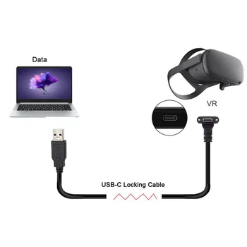 Un 1/3/5/8M USB Tipo C de Transferencia de Datos Rápida Cable de Carga para Oculus Búsqueda de Soporte de Enlace para el Vapor VR Quest de Tipo C, 3.1 Cable de Datos