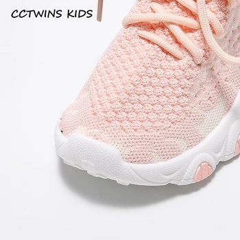 CCTWINS Zapatos de Niños 2020 Otoño Niños Zapatillas de Deporte de Moda de las Niñas de Bebé Casual Formadores de Niños de la Marca Entrenadores Negro FS3869