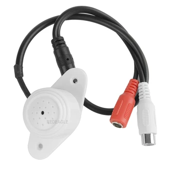 REDEAGLE Ajustable de Alta Sensibilidad de Sonido de Recogida Mini CCTV Audio de Micrófono para Cámara de Seguridad DVR sistema de Vídeo Kit