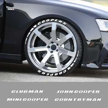 Para el Mini Cooper John Cooper Countryman Clubman Cabrio Paceman Roadster Coupe Accesorios 3D de Goma Letras Neumático de la etiqueta Engomada