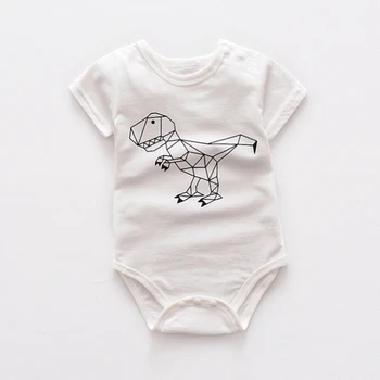 Nueva ropa para bebés de Manga Corta de Conejo Algodón estampado Floral Monos de la Ropa del Recién nacido Roupas De bebé Niños Niñas Traje y ropa