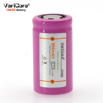 VariCore 2PCS 18350 batería de litio de 900mAh batería recargable de 3,7 V de alimentación de las lámparas cilíndricas de fumar cigarrillo electrónico