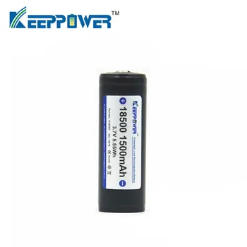 1 pc Original KeepPower 18500 1500mAh protegido de 3,7 V de li-ion de la batería P1850C envío de la gota