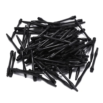 100Pcs 6mm de Nylon Negro Ejes de Dart de la Rosca de Tornillo de Plástico Accesorios Dardos