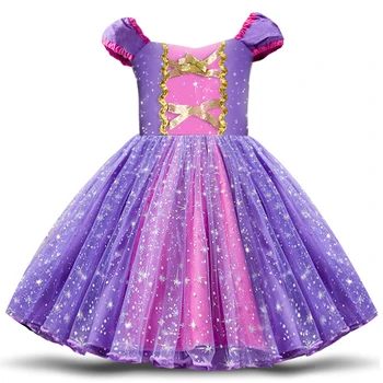 2 3 4 5 6Y Chica de Vestido de Princesa Vestido de Bebé Traje de Cosplay para la Fiesta de Cumpleaños de Halloween Ropa