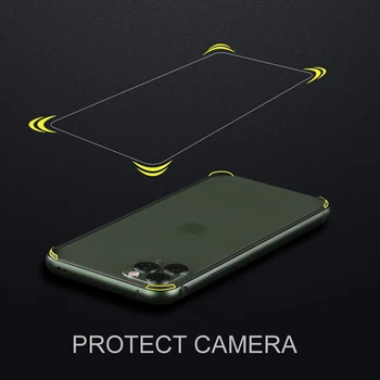 CAPSSICUM Metal de Parachoques Caso para el iPhone 11 Pro Max a prueba de Golpes Suaves de Silicona Duro de la Aleación de Aluminio del Marco para el iphone 11
