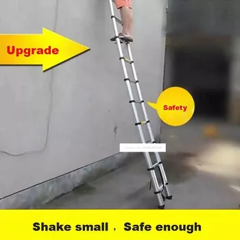 Nueva DLT-UN Portátil de Seguridad Escalera de Extensión Espesor de la Aleación de Aluminio de una Sola cara Escalera Hogar 3.2 Metros 11-el Paso de la Escalera