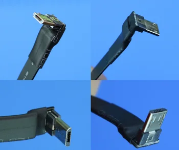 El FPV de Tipo C para micro USB2.0 90 grados Adaptador de 5 cm a 100 cm de FPC Cinta Plana de Tipo C, USB-C Cable de Multicopter Fotografía Aérea
