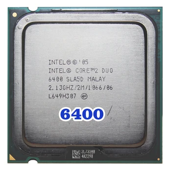Original de INTEL Core 2 Duo E6400 Procesador de la CPU (2.13 Ghz/ 2M /1066 mhz) 65W Socket 775