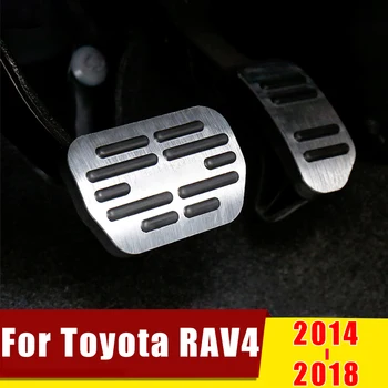 Para Toyota RAV4 XA40 2013 2016 2017 2018 Coche del Pedal del Acelerador Pedales de Freno Antideslizante en la Cubierta del Caso para Zapatas Accesorios decorativos