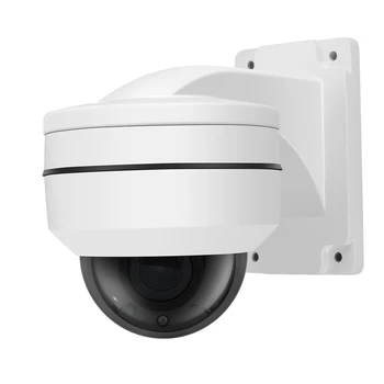 H. 265 de 5 mp PTZ POE Cámara IP 4X Zoom Mini Domo de Velocidad Cubierta Impermeable al aire libre cámara de 5MP P2P ONIVF de Seguridad CCTV Cámara de POE Hisee APP