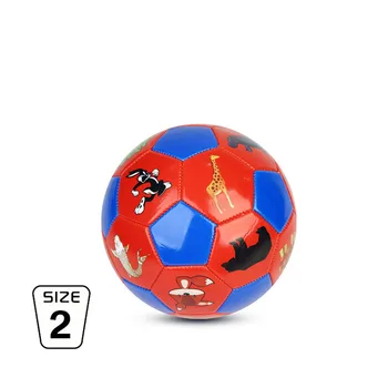 TAMAÑO 2 MINI Balón de Fútbol de Fútbol de Niños Juguetes Deportivos Lindo Impresión de Bolas para los Niños de Kindergarten Intelectual Juguete de Tacto Suave