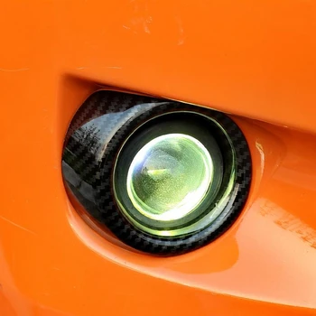 Coche ABS Parachoques Delantero de la Niebla de la Lámpara de la Luz del Marco de la Cubierta de la etiqueta Engomada de ajuste para el Subaru XV 2012 2013