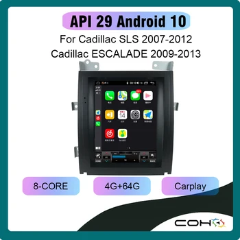 Android 10.0 Octa Core 6 GB+128GB Para Cadillac SLS ESCALADE 2007-2012 Tesla Autoradio Coche Reproductor Multimedia