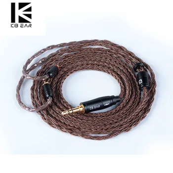 KBEAR 16 Núcleo Actualizado Puro Cable de Cobre 3.5/2.5/4.4 mm Con MMCX/2Pin Para ZS10 ZSN PRO V90 CCA C12 ZSX