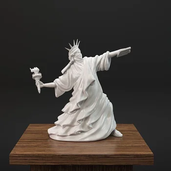 Arte moderno de la Estatua de la Libertad Tirar de la Antorcha Antidisturbios de la Libertad Fine Art de Londres, la Feria de Arte de la Resina de la Escultura de la Decoración del Hogar, el Mejor Regalo