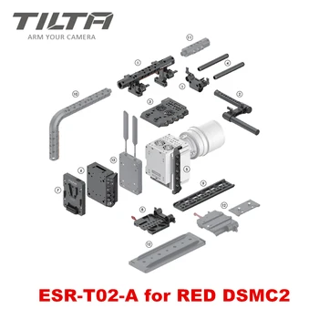 TILTA ESR-T02-C DSMC2 Rig Para el ROJO DSMC 2 RED RAVEN ARMA ESCARLATA-W 15mm de la Jaula de la fuente de Alimentación de la placa SDI in/out