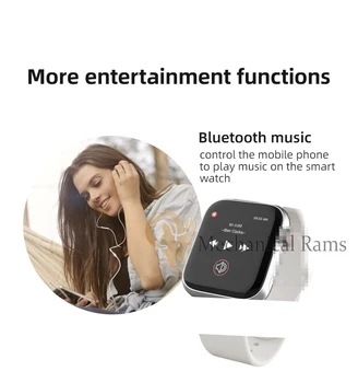 MR LD5 Reloj Inteligente de los Hombres de Llamada Bluetooth reproducción de Música Monitor de Ritmo Cardíaco Teléfono de Marcación de Llamada Serie 5 mujeres Smartwatch VS T600 iwo 12