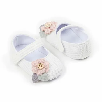 Flor de Algodón bebé Lindo Prewalker Zapatos para niñas Princesa Caminantes Niña Recién nacida de Zapatos de 1 Año niños Soft Gemelos Zapatos de 2020