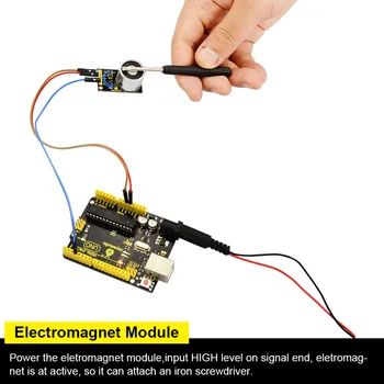 ¡NUEVO! Keyestudio de Baja Potencia de Succión Fuerte Electroimán Módulo Para Arduino Proyectos de BRICOLAJE