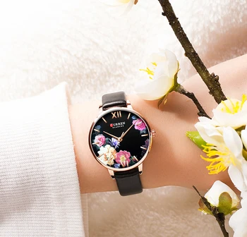 Nueva CURREN las Mujeres de Lujo de la Marca de Cuarzo Reloj Simple Señora Impermeable reloj de Pulsera de Mujer de Moda Casual Relojes Reloj reloj mujer