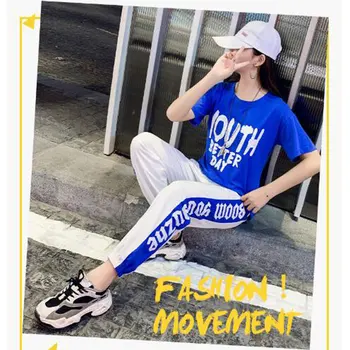 Las Niñas de Escuela secundaria Hip Hop Dancewear de las Mujeres de Manga Corta de Fitness gimnasia deportiva Shuffle Trajes de Danza Jazz Traje