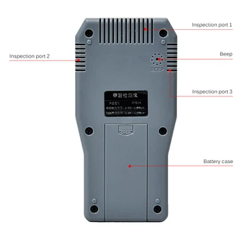 Monitor de Calidad del aire de Formaldehído Detector de Contaminación del Medidor de Gas Detector de HCHO TVOC Probador de Tiempo Real de Aire Tester con Pantalla LCD