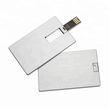 De aluminio de negocios de la tarjeta de la unidad flash usb pen drive de 4GB 8GB 16GB 32GB de memoria memory stick de la tarjeta de crédito usb personalizado Logotipo de la empresa